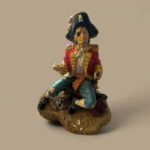 RARE Vintage W.U.I. 2000 Collectible Pirate Resin Material Figure Figurine Japan